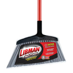Front close-up of a Libman broom head with product label reading Libman High Power and packed-fiber callout on the sticker