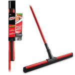 Libman High Power red-handle floor squeegee with packaging card and rubber flex blade