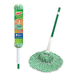 Packaged Libman Tornado Twist mop head and handle in green and white retail sleeve