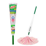 Packaged Libman Wonder Mop head and green handle shown with product label and plastic sleeve