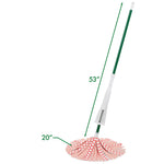 Libman Wonder Mop assembled with handle and refill attached, showing 53" and 20" measurement callouts