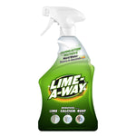 Green Lime-A-Way spray bottle on white background showing product label and trigger