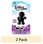 Little Joe black velvet car air freshener on branded backing card with purple floral graphic
