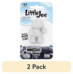 Little Joe white smiling figure car vent air freshener in retail blister pack with sky background