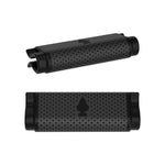 Two black cylindrical Little Trees Vent Wrap cartridges shown isolated on white, featuring perforated outer sleeves and tree logo.