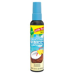 Little Trees Caribbean Colada spray bottle with tropical coconut and beach artwork on label