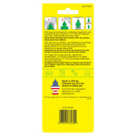Back of yellow Little Trees packaging showing usage icons, multilingual instructions, barcode and 'Sour Power' label
