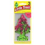 Packaged Little Trees Sour Power tree air freshener in branded yellow blister card with visible hang hole and product name