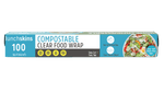 Lunchskins compostable clear food wrap long teal box with product name and salad image on right