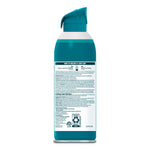 Rear view of a teal Lysol Air Sanitizer can showing detailed usage, storage and disposal instructions on the back label.