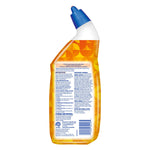 Rear view of Lysol Brand New Day angled bottle showing full product label and directions on the back
