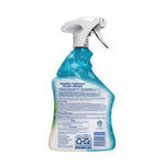 Back label and nozzle of a teal Lysol all-purpose cleaner bottle showing ingredient and disposal information