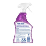 Back label of a Lysol Brand New Day lavender spray bottle showing usage and regulatory text on a white background