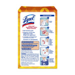 Back of Lysol Brand New Day Mango & Hibiscus package showing usage instructions, warnings, and instructional illustrations.