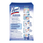 Back-of-package panel for Lysol Click Gel showing usage instructions and safety text