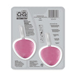 Rear blister pack view showing two pink Lysol toilet cleaner blocks and usage text and barcode