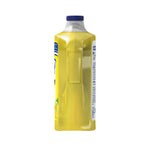 Opposite side profile of a yellow Lysol cleaner bottle highlighting molded handle and cap