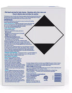 Back panel of Lysol toilet bowl cleaner box showing directions, warnings and a black diamond hazard symbol