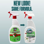 Graphic showing old and new Maggie's Farm spray bottle designs with text 'New Look! Same Formula.'