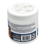 Rear view of a Mainstays lavender closet air freshener jar showing ingredient text, barcode and plastic recycling panel