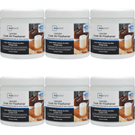 Six Mainstays lavender closet air freshener gel jars shown together with white lids and product labels