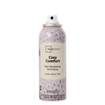 Mainstays Cozy Comfort odor-neutralizing room spray can shown with spray actuator exposed on white background
