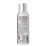 Back view of Mainstays Fall Farmhouse room spray can showing product text, barcode and warnings.