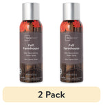 Two Mainstays Fall Farmhouse odor neutralizing room spray cans shown side by side with a 2 pack label beneath.