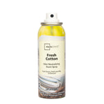 Mainstays Fresh Cotton room spray can with exposed spray actuator and visible product label on white background.