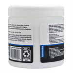 Close-up rear view of a Mainstays air freshener jar showing directions, caution text and barcode on the label