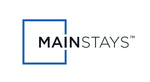 Mainstays brand logo with blue square outline and 'MAINSTAYS' wordmark on white background.