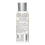 Back label and ingredients panel of a Mainstays Wild Honeysuckle odor neutralizing spray can