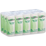 Pack of Marcal Pro paper towel rolls in transparent packaging, product labels with green leaf graphic visible.