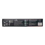 Rear view of the Matter compostable gallon bag box showing certification icons, text panel and barcode on a black strip.