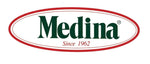 Medina logo in green text inside a red oval with the tagline 'Since 1962' beneath it