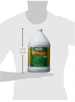 Product scale graphic showing a Medina Hasta Gro one-gallon jug with a 12 in (29 cm) height reference against a silhouette