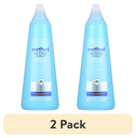 Two light-blue Method Antibac Toilet cleaner bottles side by side with a beige '2 Pack' label beneath on white background.