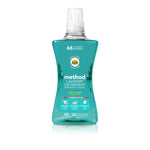 Teal Method beach sage liquid laundry detergent bottle with label reading 66 loads and brand name