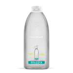 Clear Method refill bottle labeled Daily Shower Spray with small product image and refill badge on white background.