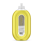 Rear view of Method Squirt + Mop lemon-ginger hard floor cleaner bottle showing ingredients panel and barcode