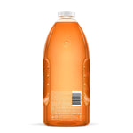 Rear view of a clear amber Method refill bottle showing barcode and ingredient text on a white background