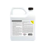 Rear view of a white plastic jug showing detailed product instructions, small barcode and Rust-Oleum attribution on the label