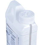 Top-angle close-up of the Monterey Garden Insect Spray bottle cap and molded measurement markings on the neck