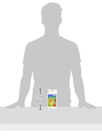 Silhouette scale image showing a person behind a small Monterey Garden Insect Spray bottle with height marker 7.2 in (18 cm)