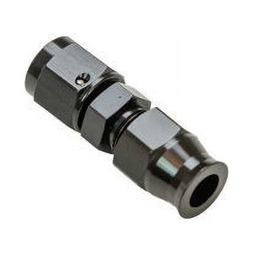 Moroso black anodized aluminum 6AN female to 3/8in tube compression fitting adapter