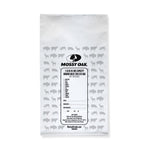 Single Mossy Oak printed ground meat freezer bag with preprinted label and animal silhouettes on white plastic.