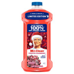 Full front product shot of Mr. Clean Frosted Cranberry bottle on white background showing label and cap
