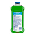 Close-up back label of a green Mr. Clean bottle showing directions, ingredients and caution text
