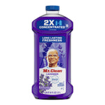 Isolated purple Mr. Clean Lavender 2X concentrated bottle on white background showing label and 41 fl oz size