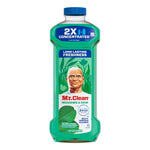 Tall Mr. Clean Meadows & Rain 2X concentrated cleaner bottle photographed on white background showing full label